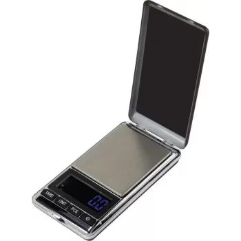 Balanza de bolsillo Basetech SJS-60007 — capacidad 500 g, precisión 0,1 g, balanza de precisión compacta y portátil