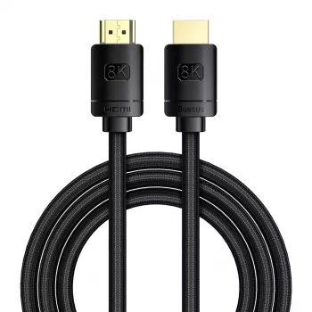 Cable HDMI 2.1 Baseus High Definition Series, 8K 60Hz, 3D, HDR, 48Gbps, 2 m (negro)