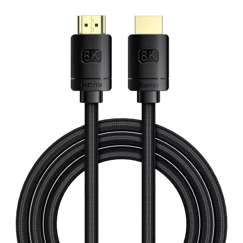 Cable HDMI 2.1 Baseus High Definition Series, 8K 60Hz, 3D, HDR, 48Gbps, 2 m (negro)