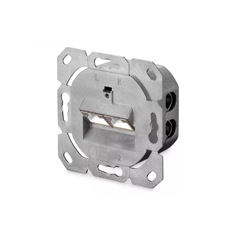 Digitus DN-9006-N toma de red CAT 6, clase E, apantallada, de superficie, blanca