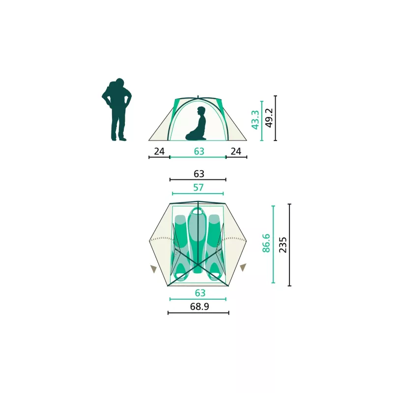 Jack Wolfskin 3008001_4311_OS verde