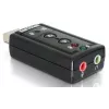 DeLOCK Adaptador de sonido USB 7.1 - Tarjeta de sonido - Estéreo - USB (61645)