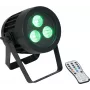 Foco PAR LED EUROLITE 3x9W SCL Spot, luminaria LED RGBW 3x9W para escenario y eventos