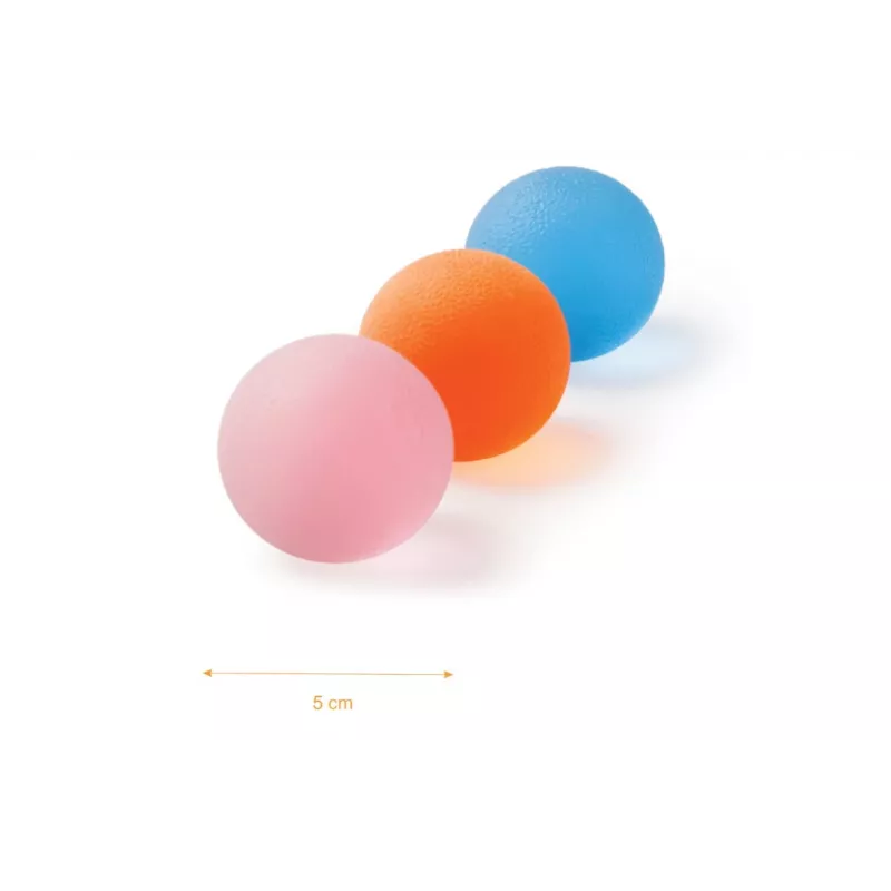 Pelota de gel azul para rehabilitación de la mano