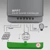 Qoltec, Regulador de carga solar MPPT con sensor de temperatura 20A 12V/24V Pantalla LCD 2 X USB