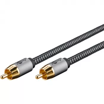 Goobay 65296. Conexión 1: RCA, conector 1 sexo: macho, conexión 2: RCA, conector 2 sexo: macho, material del cable: cobre,