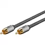Goobay 65296. Conexión 1: RCA, conector 1 sexo: macho, conexión 2: RCA, conector 2 sexo: macho, material del cable: cobre,