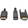 Manhattan cable HDMI a Micro HDMI con clasificación plenum, 4K@60Hz (Premium High Speed), 70 m, activo, conector HDMI desmontable (Type-A), macho a macho, negro, contactos dorados, garantía de por vida
