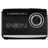 Altavoz SVEN SRP-155, negro (3W, Bluetooth, FM/AM/SW, USB, microSD, linterna, batería)
