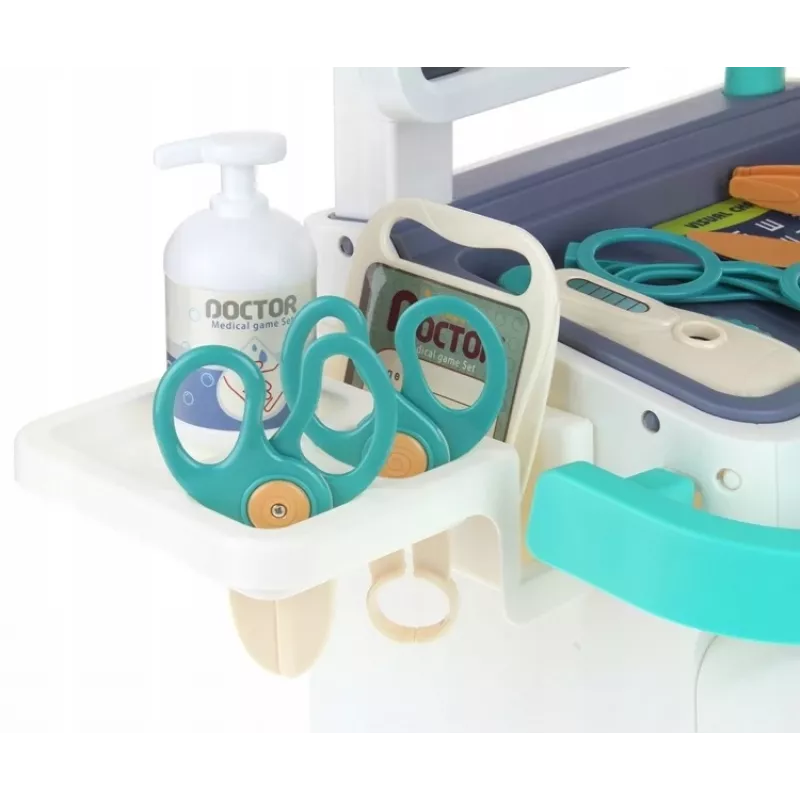 Extralink Toys set de juego interactivo de médico, carrito médico grande de juguete
