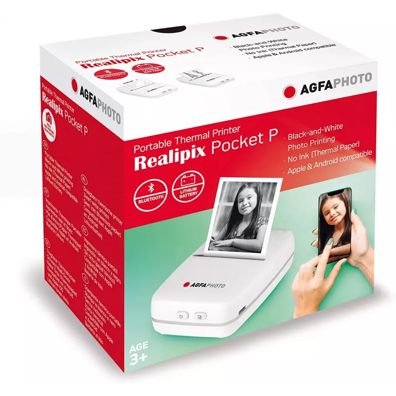 Impresora AgfaPhoto Realpix Pocket P térmica blanca