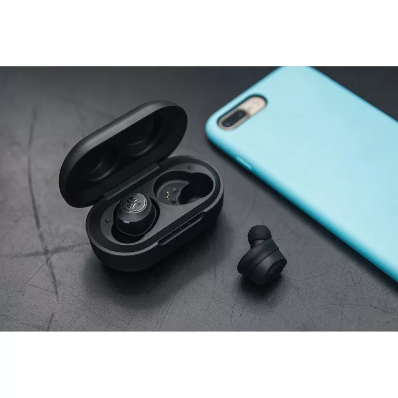 JLab JBuds Air Auriculares True inalámbricos In-Ear USB Type-A Bluetooth Negro (IEUEBJBUDSAIRRBLK82)