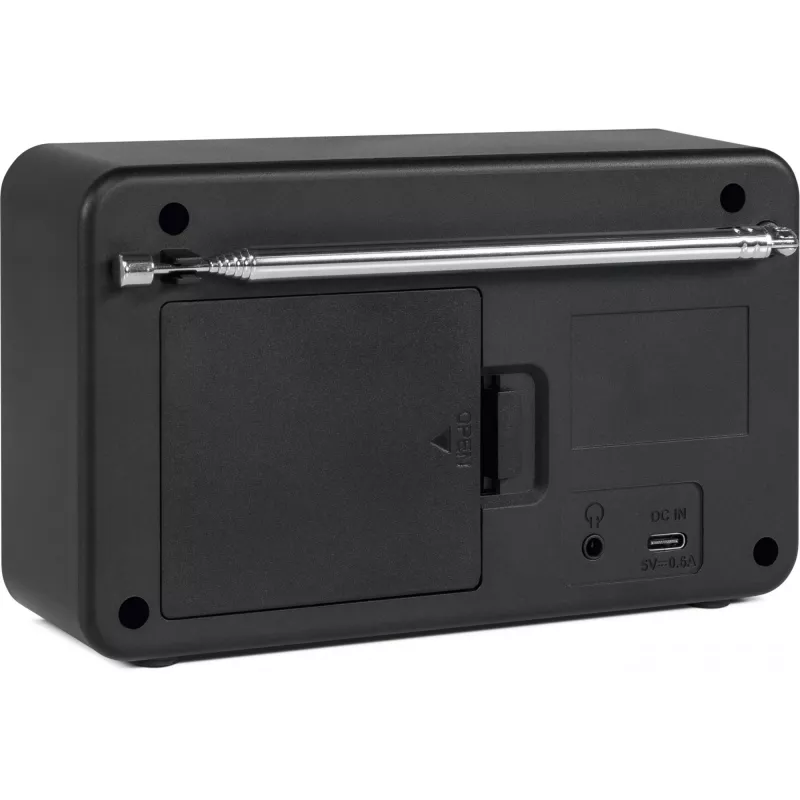 TechniSat VIOLA 200 radiodespertador digital DAB+, blanco/negro