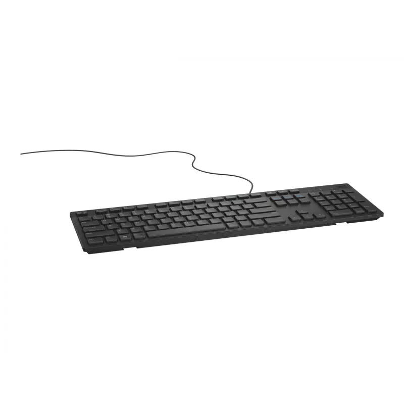 Teclado con cable de tamaño completo Dell KB216 — QWERTY distribución nórdica, negro, USB
