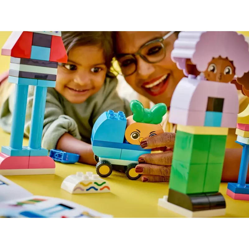 Juguete de construcción LEGO DUPLO 10423 surtido de personas para construir, 71 piezas, a partir de 3 años, figuras de 260 mm de altura