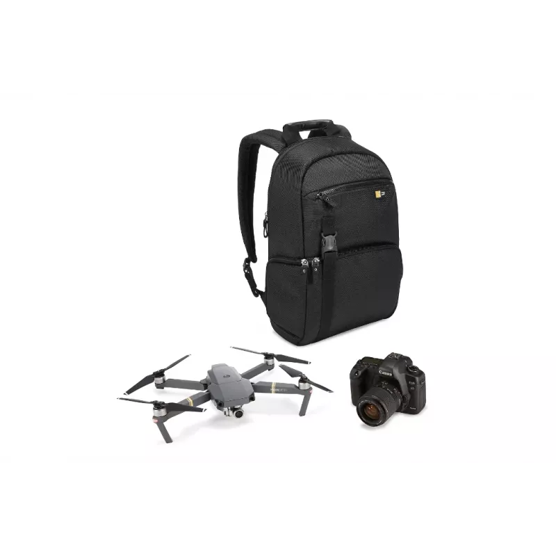Mochila para cámara de uso compartido Case Logic Bryker negra de poliéster