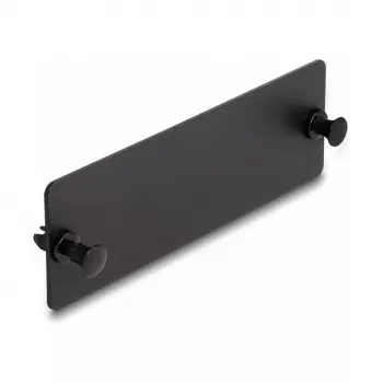 Tapa ciega de fibra óptica DeLOCK negra 109 mm metal