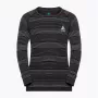Odlo Set largo ACTIVE WARM ECO Set ropa interior para niños, talla 104 cm, negro y gris