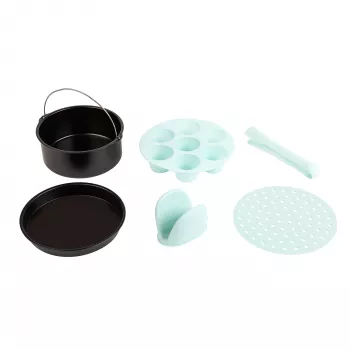 Set de accesorios Jata JESA2090 negro menta molde de silicona para muffins