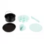 Set de accesorios Jata JESA2090 negro menta molde de silicona para muffins
