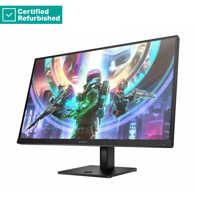 RENEW SILVER OMEN by HP 27qs Monitor gaming QHD - 27 inch 2560x1440 QHD 400 nits 240Hz AG, IPS, 2x HDMI/DisplayPort, 2x USB-A, Altavoces, ajustable en altura/inclinable/orientable, 1 año de garantía
