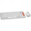 Logitech POP Icon Combo Bluetooth QWERTZ Swiss Naranja Blanco ratón