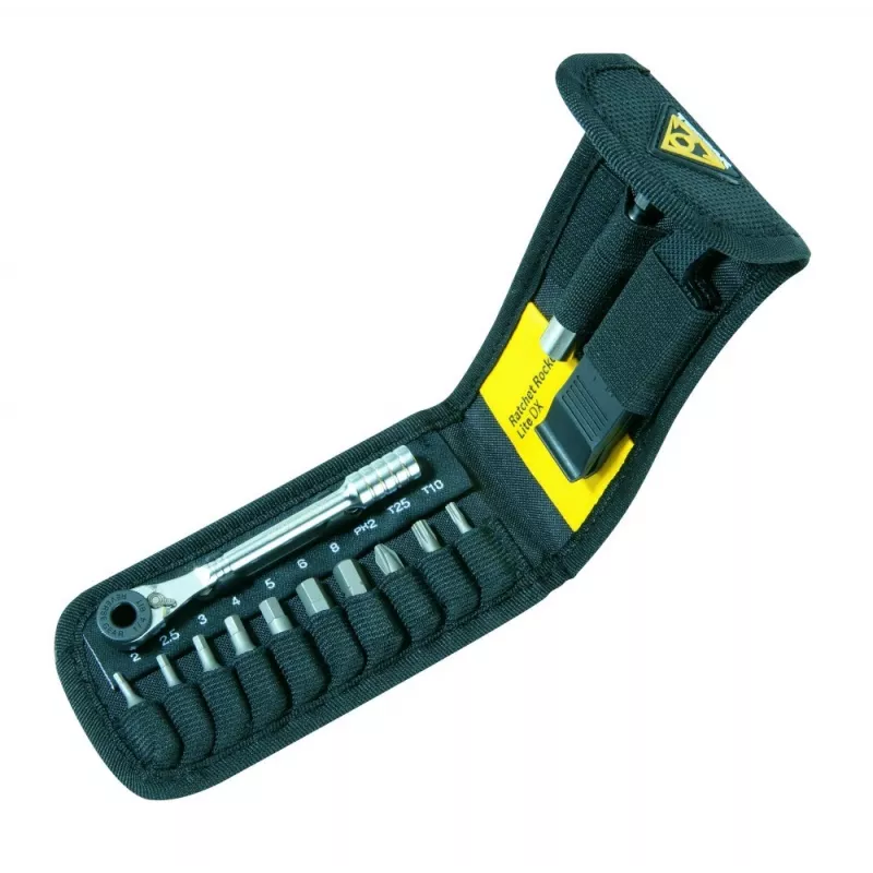 TOPEAK Ratchet Rocket Lite DX juego de llaves, multitool de carraca compacto (T-TT2524)