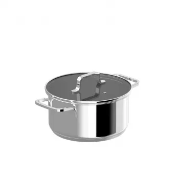Olla para sopa BergHOFF 1315079, acero inoxidable, capacidad 3 L, diámetro 20 cm