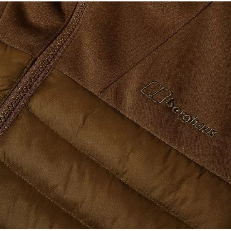 Chaqueta híbrida con capucha Berghaus hombre talla M marrón