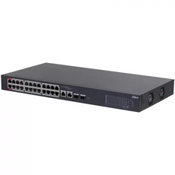 Switch de red Dahua Technology DH-CS4226-24ET-375 gestionado L2 Gigabit Ethernet (10/100/1000) Power over Ethernet (PoE) negro