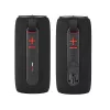 Altavoz portátil estéreo TRACER Stripe negro — 10 W RMS, Bluetooth/cableado, USB-A y USB-C, MicroSD, batería integrada (hasta 5 h)