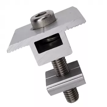 Soporte central, aluminio, 30 mm