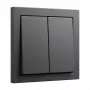 Tapa basculante GIRA System 55 2-fach Tecla antracita (Modelo 329528)