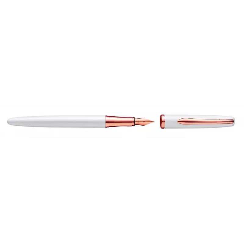 Pluma estilográfica Pelikan Jazz Noble Elegance P36 oro blanco perla sistema de cartuchos
