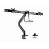 Soporte de escritorio para monitor GEMBIRD MA-DA3-03, 3 brazos, resorte de gas, VESA 75–100x100, soporta 3 pantallas de hasta 27 inch , máx. 18 kg, negro