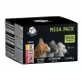 Bolsitas de comida húmeda para gatos PetRepublic 12x100g — pollo, salmón, ternera