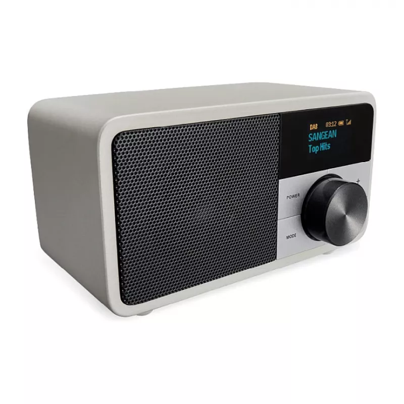Radio de sobremesa Sangean DDR-7 Glacier Silver con sintonizador digital y Bluetooth