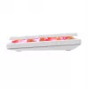 Teclado mecánico White Shark Nagamaki GK-006211 — diseño compacto, interruptores mecánicos Red, carcasa blanca