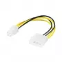 Cable de alimentación interno para PC Wentronic Goobay, 0,16 m - conector 5,25 > conector P4 (51362)