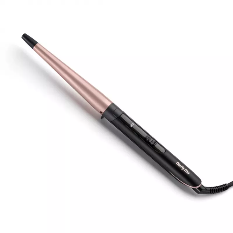 BaByliss Conical Wand rizador de pelo cálido negro, rosa 98.4 (2.5 m)