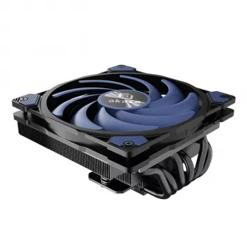 Disipador CPU Akasa ALUCIA H6LS M2 - 120 mm negro azul (AK-CC4030HP01)