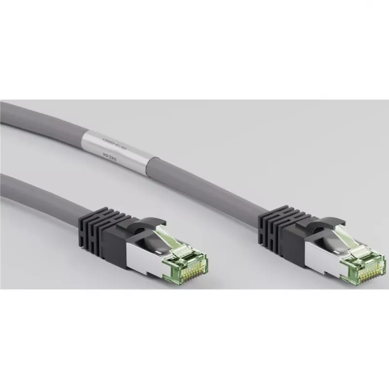 Cable de red Goobay CAT 8.1, S/FTP (PiMF), gris, 0,5 m - LSZH libre de halógenos, cobre AWG 24 (55135)
