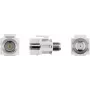 Goobay 79933 - Plano - Blanco - Conector F - Conector hembra - Conector hembra - Plástico (79933)