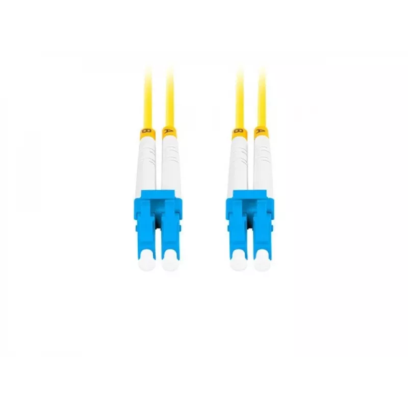 LANBERG FO-LULU-SD11-0010-YE cable de conexión de fibra óptica, SM LC/UPC a LC/UPC dúplex, G.657.A1, 1 m, amarillo