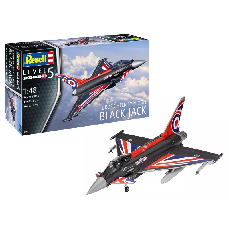 Maqueta de plástico REVELL Eurofighter Schwarz Jack 1:48