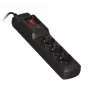 Regleta con cable Activejet COMBO 3GN 3M negra