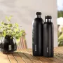 Botella de carbonatación BRITA 650 ml, acero inoxidable, negra, apta para lavavajillas