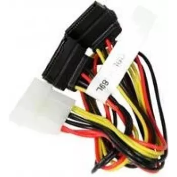 Super Micro Supermicro - Fuente de alimentación - Fuente de alimentación interna, 4 pines (M) a alimentación SATA (H) - 30 cm (CBL-0289L)