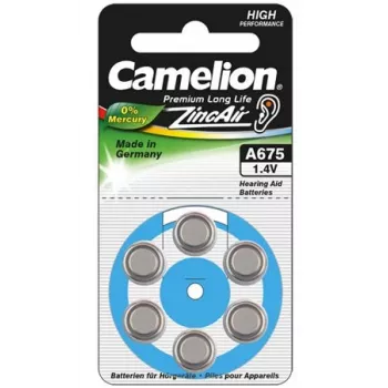 Camelion | A675/DA675/ZL675 | Pilas de zinc-aire | 6 uds.