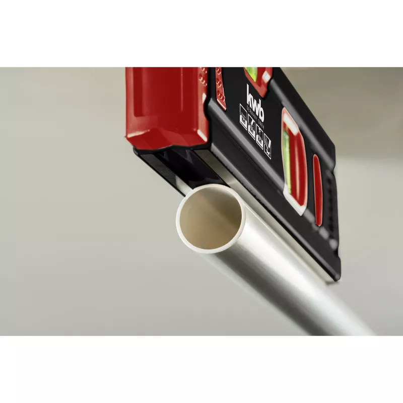 Nivel de burbuja mini de aluminio KWB 20 cm (gris oscuro/rojo)
